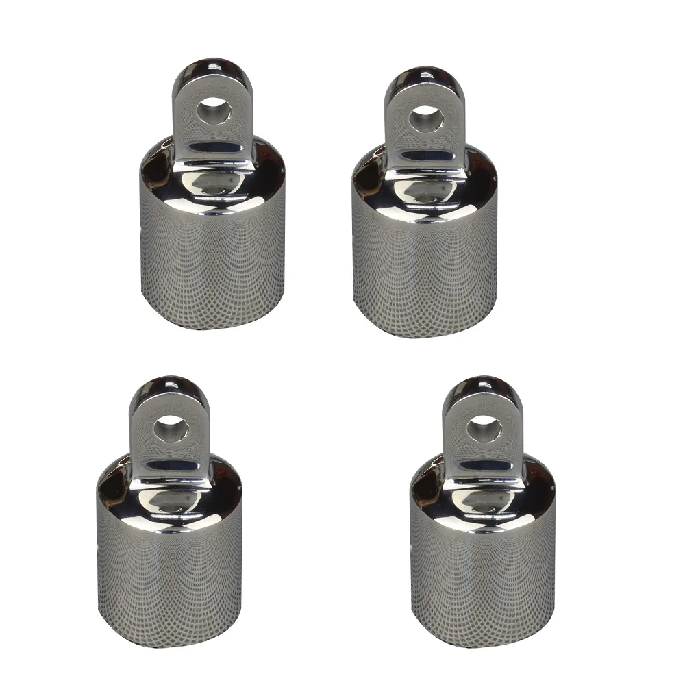 316 Stainless Steel Bimini Top Cap Fittings 22mm 25mm Mirror Polish For Marine Boat Deck Railing Yacht Hardware Accessories