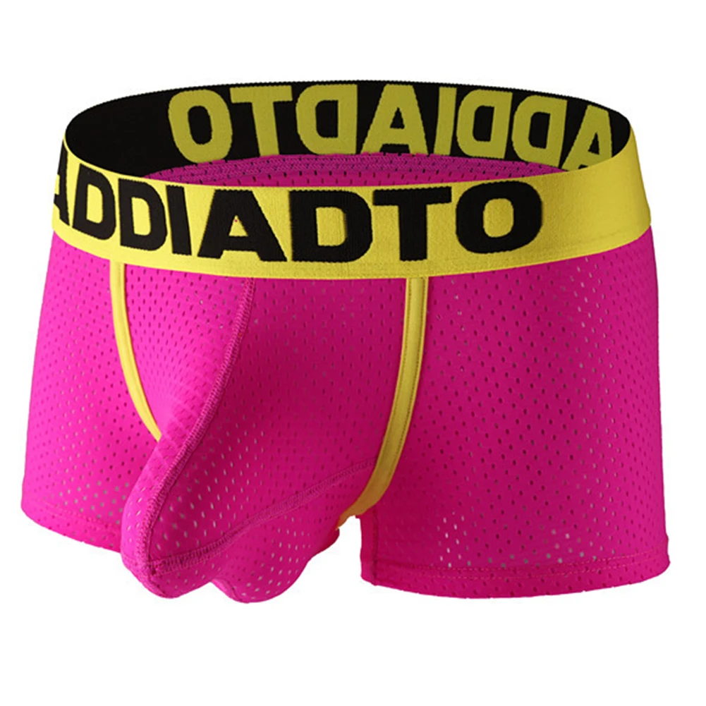 ملابس داخلية رجالية منخفضة الخصر قابلة للتنفس مع حقيبة قماش شبكية، سراويل داخلية بوكسر تقدم دعمًا وملاءمة مريحة #2