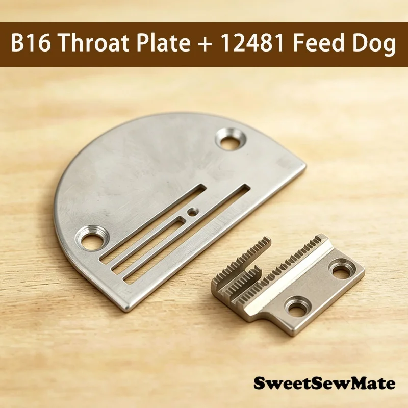 B16 Needle Plate 12481 Feed Dog Universal for Industrial Lockstitch Sewing Machines Parts Accessories