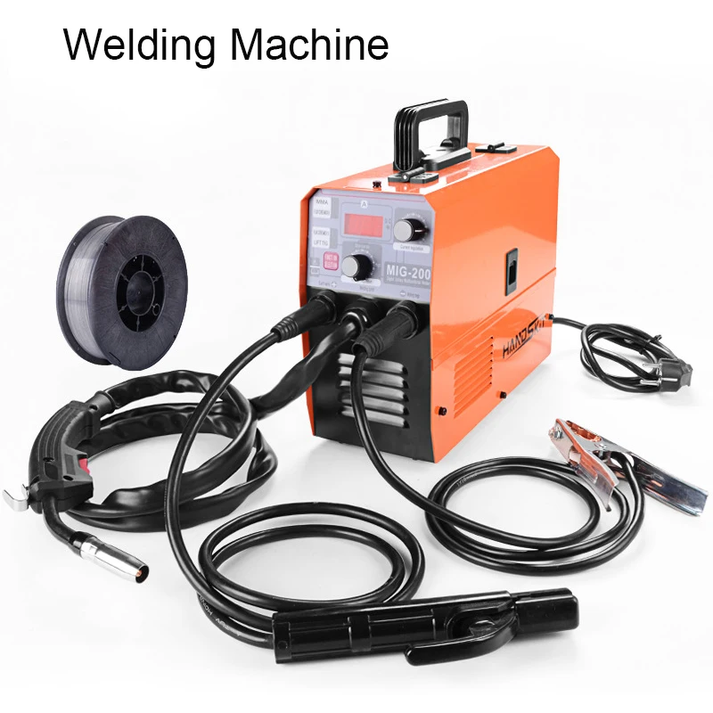 

Полуавтоматический негазовый сварочный аппарат MIG-200, сварочный аппарат CO2 для безгазовых паяльных инструментов 220 В