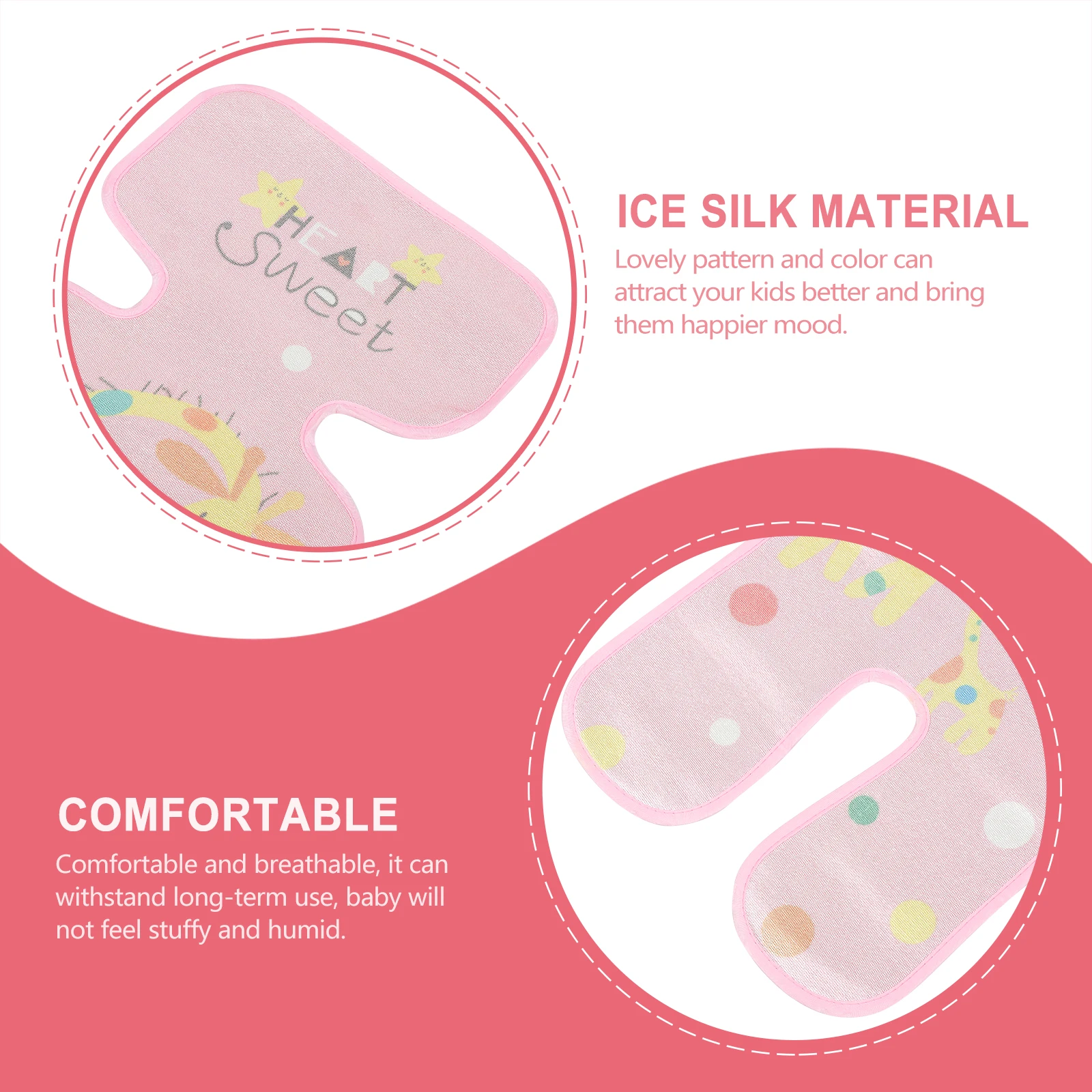 

Ice Silk Liner Cooling Pad Foldable Car Seat Cooling Pad Breathable Car Seat Cushion Baby Pushchair Accessories