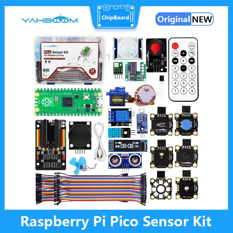 

Raspberry Pi Pico Sensor Kit Development Board (getting Started With Micropython And Rp2040 Programming Learning) Demo Board