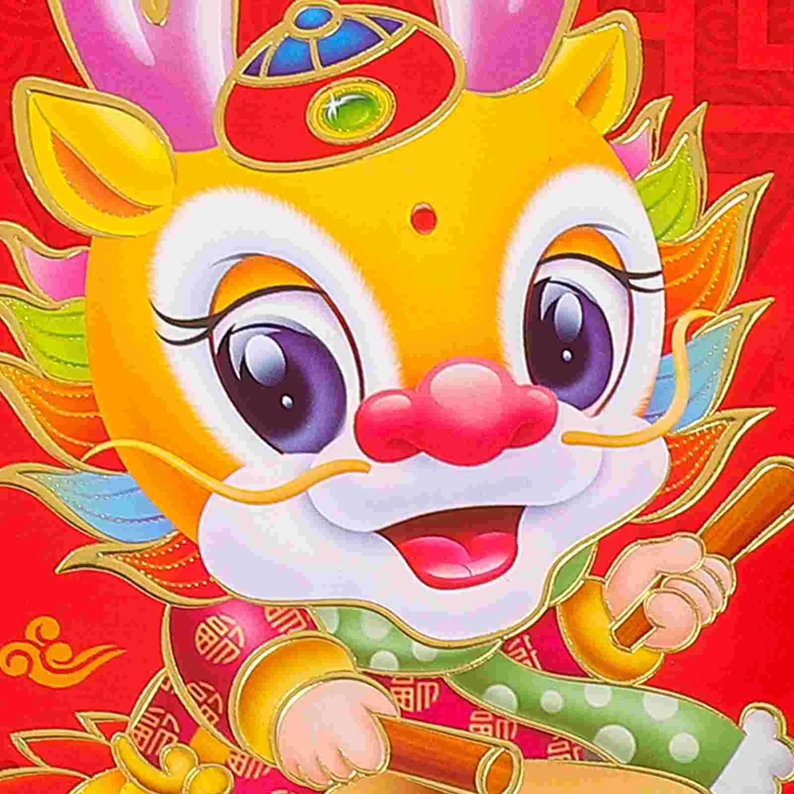 30 Pcs 2024 Year of The Dragon Red Packet New Decoration Money Bag Chinese Envelope For Style Envelopes Letter Paper