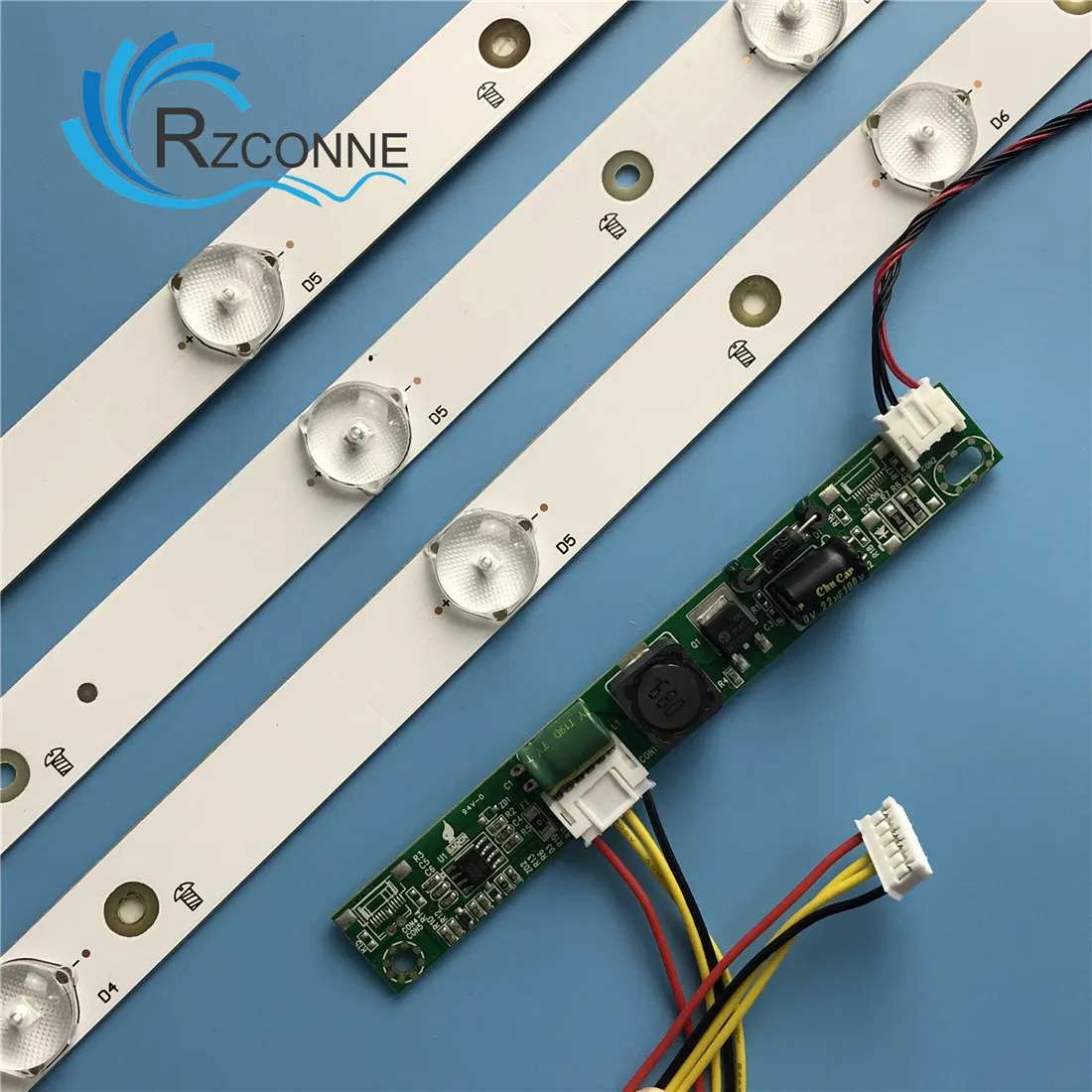 620 mm Universal  LED Backlight strip 7lamp kit Board w/ Optical Lens Fliter for  31.5inch 32inch LCD LED TV or billboard