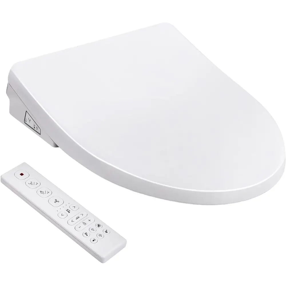 

Умное удлиненное сиденье для унитаза с подогревом, подачей теплой воды, съемной крышкой, самоочищающимися форсунками, беспроводным пультом ДУ и бесшумной работой.
