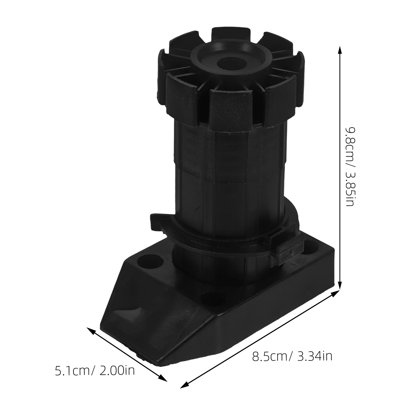 4 قطعة أقدام خزانة قابلة للتعديل مستوي البلاستيك سميكة أرجل قطع الأثاث للمطبخ الحمام خزانة الأثاث الناهضون مستقرة