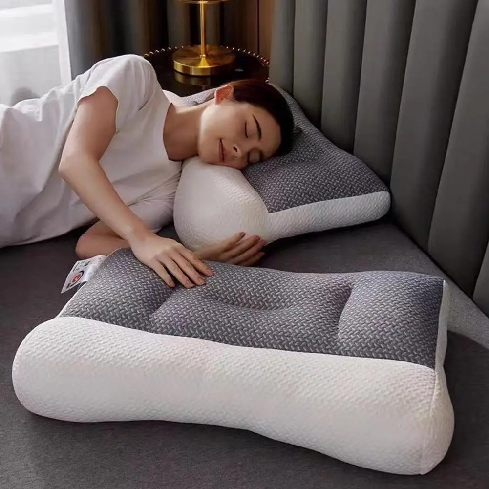 

NEW High-end Super Ergonomic Pillow Orthopedic All Sleeping Positions Cervical Contour Pillow Soft Pain Relief Pillows For Home