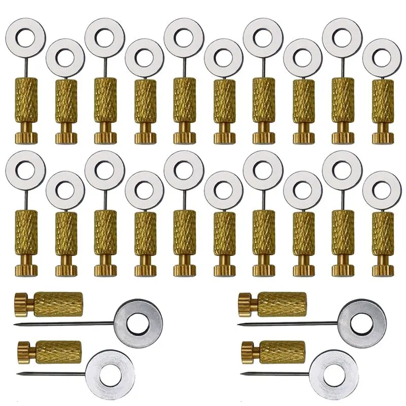 

A84E-24PCS Набор игл для разметки кожи, иглы для позиционирования швов при работе с кожей, штифты для разметки края кожи, 2 модели