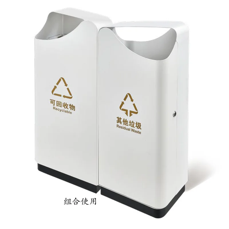Hotel Seat Trash Can Lobby Vertical Elevator Entrance Sales Department Stainless Steel Shopping Mall Community Classification