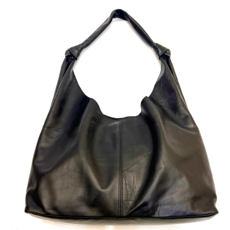 Simple Large Tote Bag for Women 100% Genuine Soft Leather Handbags Commuter Work Shopper Lady Casual Big Underarm Shoulder Bag