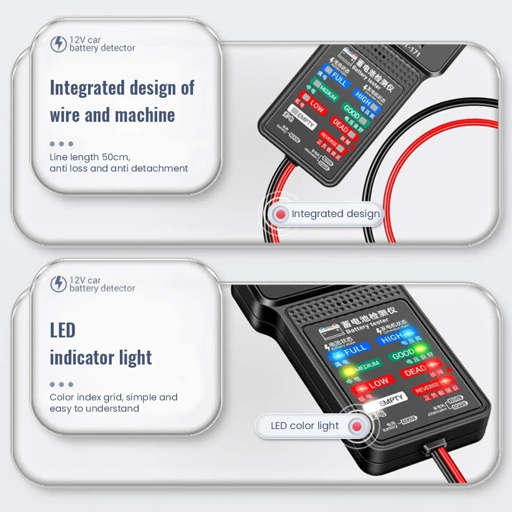 New Battery Test Voltage Internal Resistance Detector High-precision Battery Battery Car Tester Life Capacity