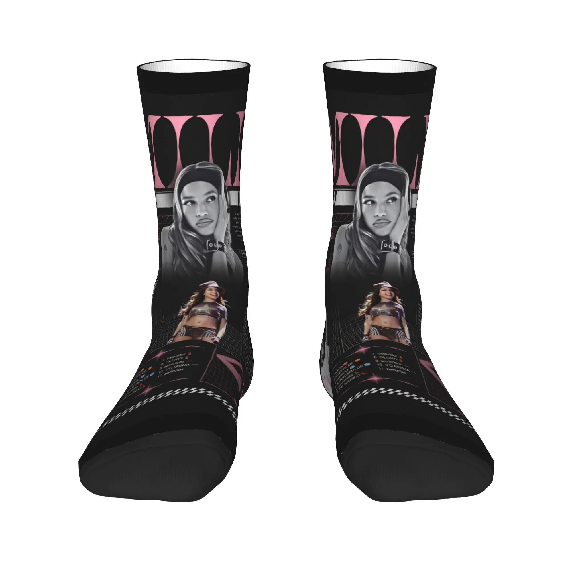 جوارب Duki Rapper جوارب شتوية عصرية للنساء والرجال جوارب مريحة بنمط لوح التزلج جوارب مضادة للبكتيريا