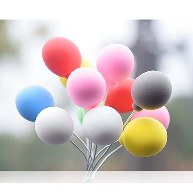 Colorful Balloons Car Decorations Cute Mini Cartoon Car Creative Ornaments Car Accessories for Girls Dashboard Accessories