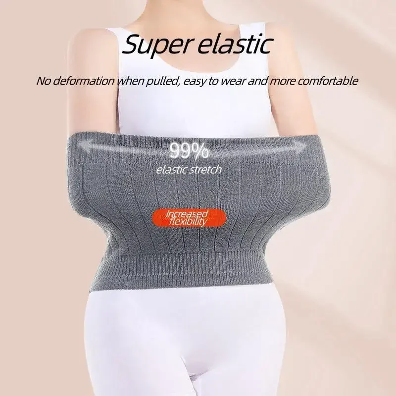 Cashmere Waist Belts with 100% cashmere Thicken Thermal Cashmere Waist Warmer Lumbar Support Belt Cold Stomach Protection Sport