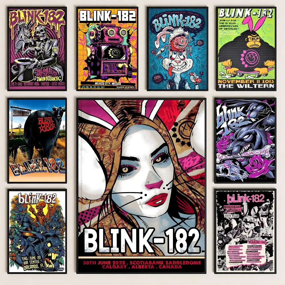 band Blink 182 Poster Poster HD Printing Cozy and Warm Style for Home Decor for Bedrooms Cafes Gift Giving