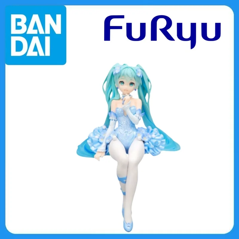在庫あり-純正フリュー-ピアプロキャラクターズ-初音ミク-花の妖精-ヌードルストッパーフィギュア-ネモフィラ-ペールブルーver-ガレージキット