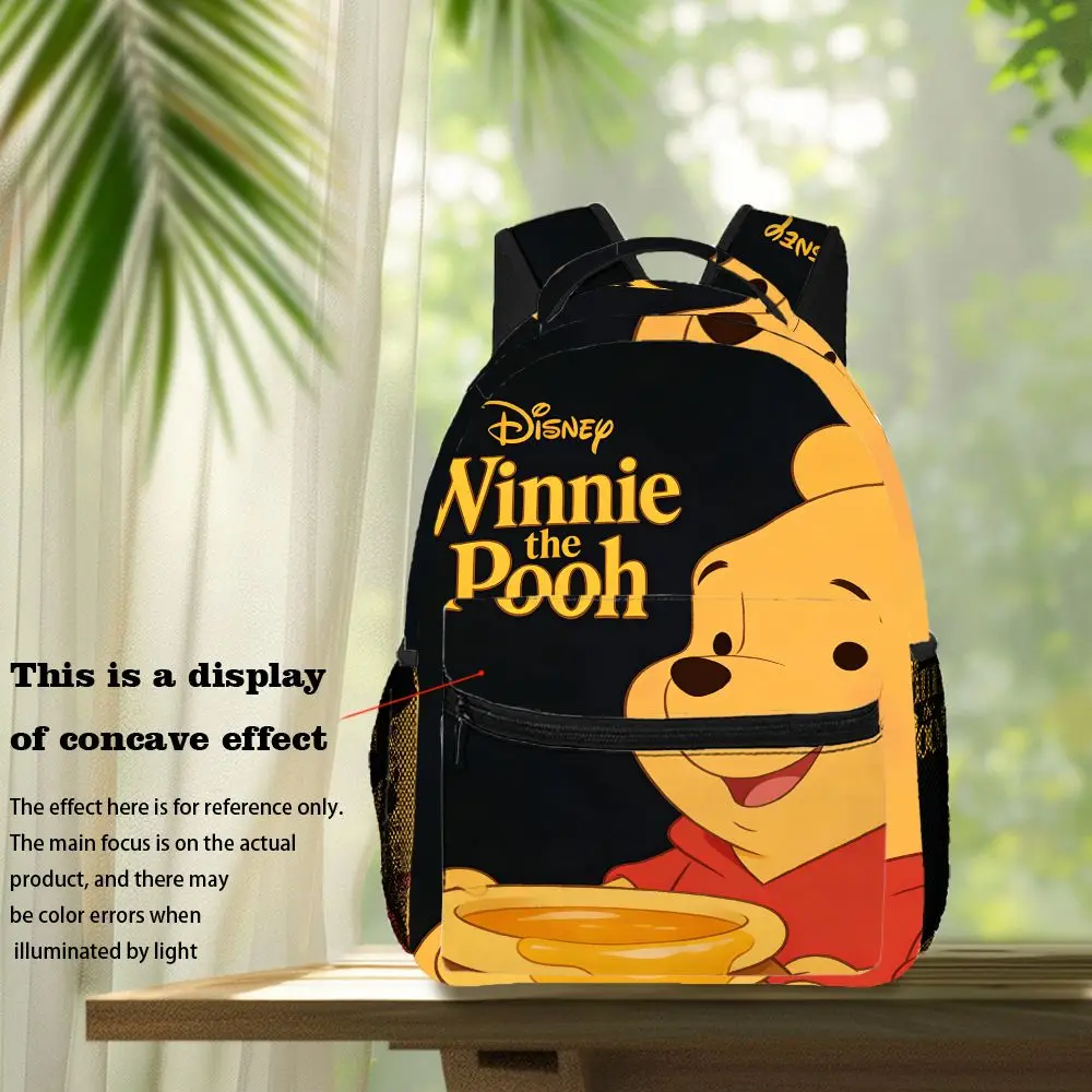1PC Disney Winnie the Pooh Cute Backpack Fashionable Print for Trendy Outfits Daily Casual Use