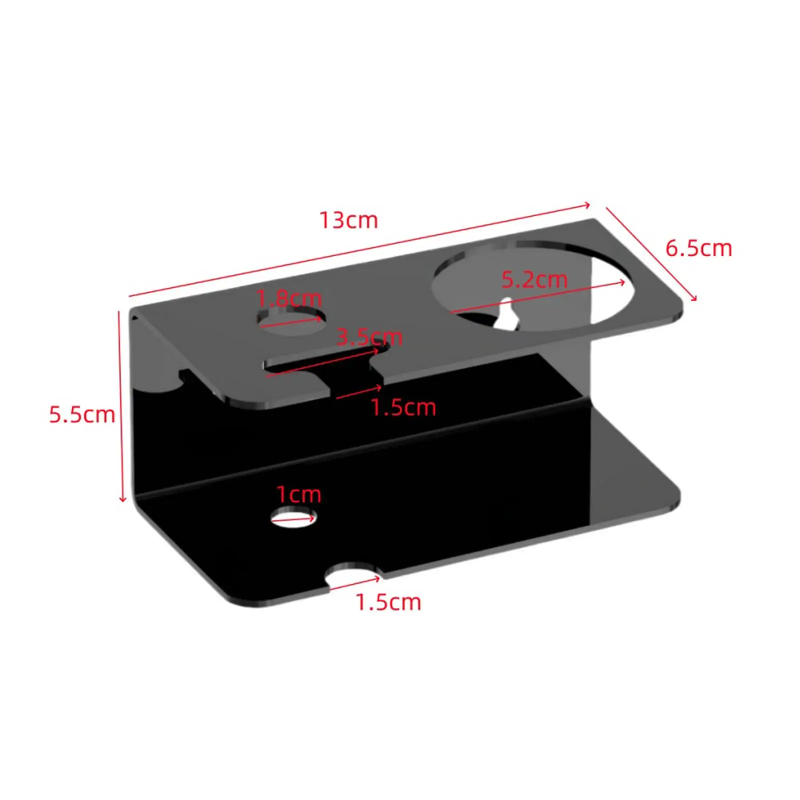 Razor & Cream Holder Wall Mounted Mens' Gift for Father Acrylic Practical Easy to Install Storage Rack Razor Hanger for Bathroom
