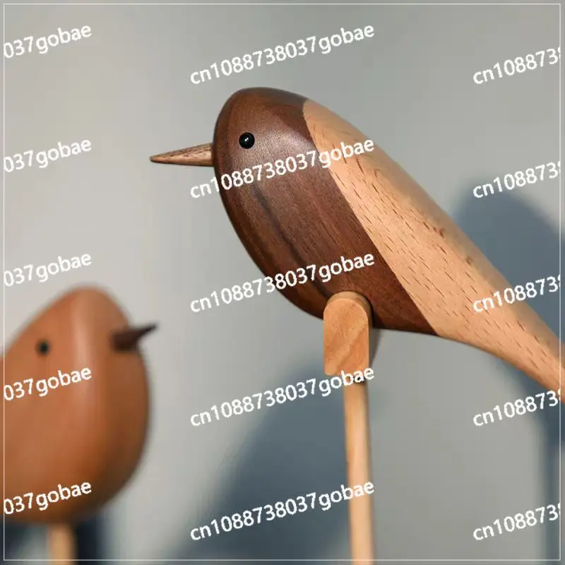 

Wood jewelry engraving wood play home Nordic style puppet home characteristic wood bird