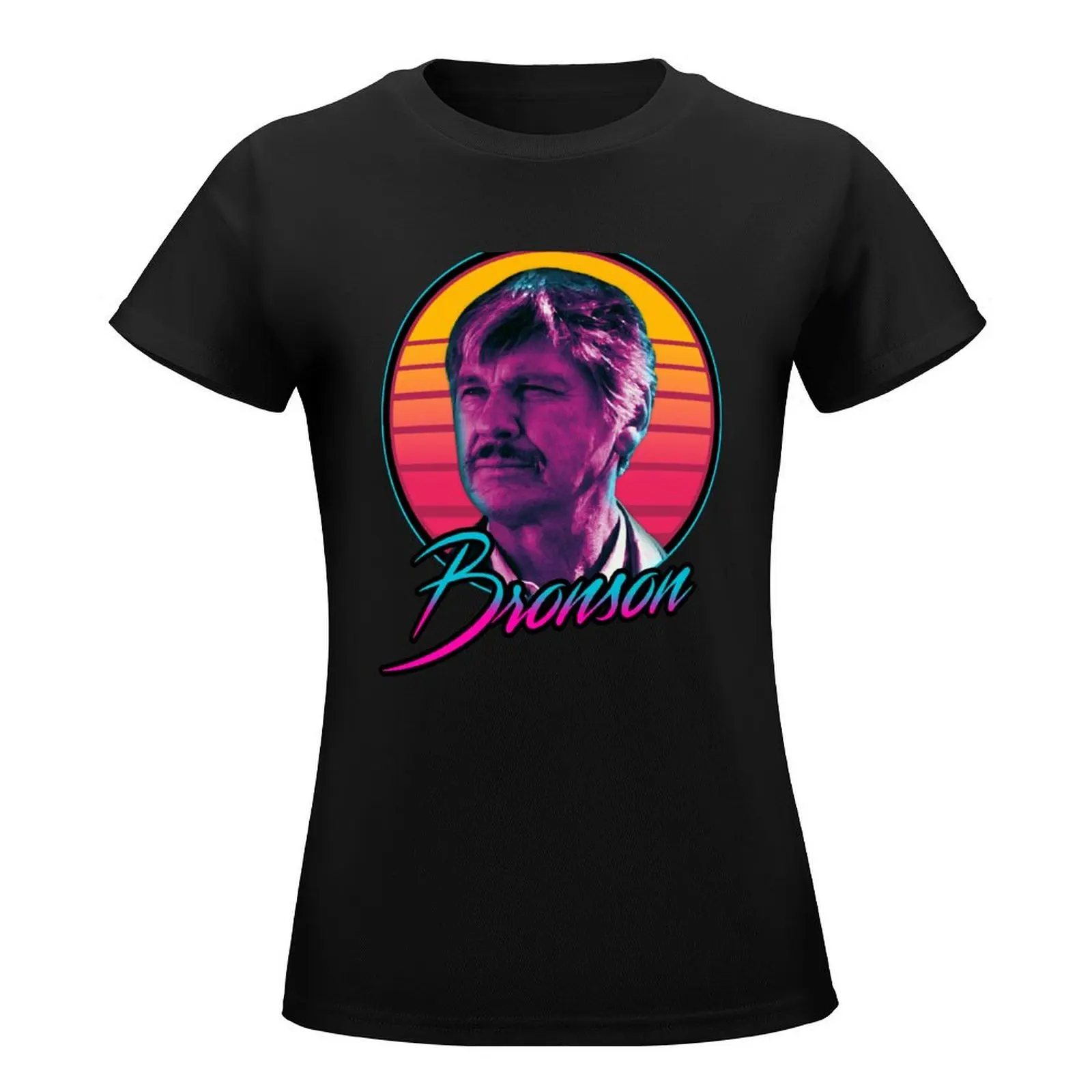 Charles Bronson - Retro T-Shirt summer top anime clothes Short sleeve tee oversized workout shirts for Women