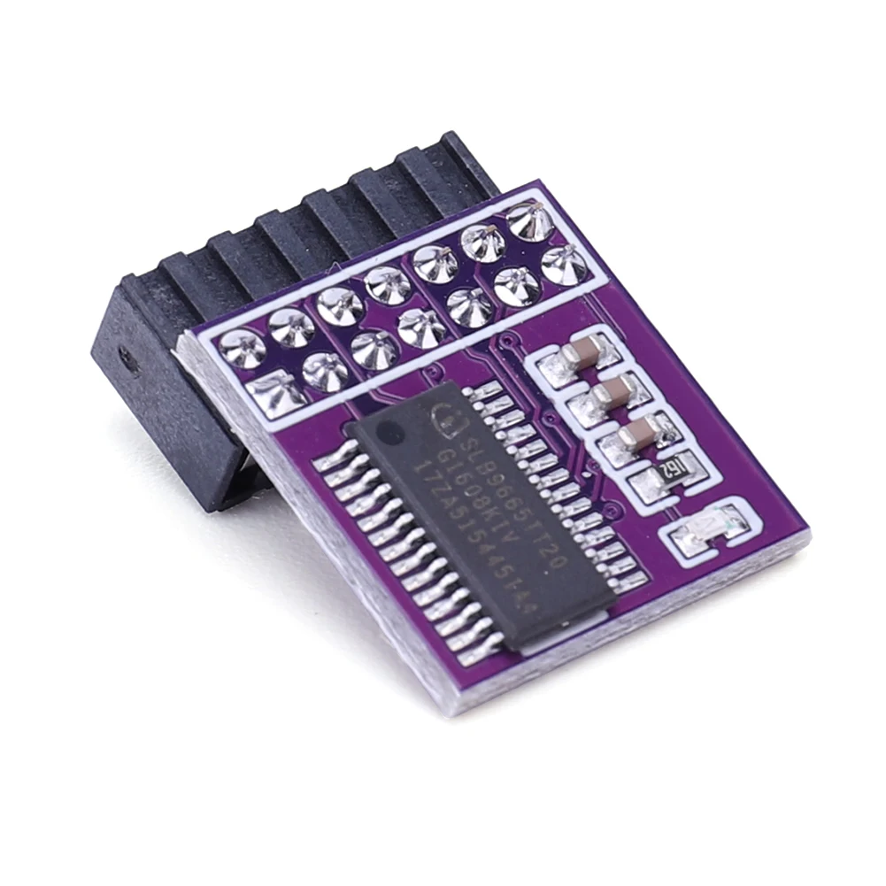 14Pin وحدة الأمن LPC واجهة GC-TPM2.0 التشفير عن بعد بطاقة دعم متعددة العلامات التجارية اللوحة الأم الصغيرة لاختبار ترقية WIN11 #2