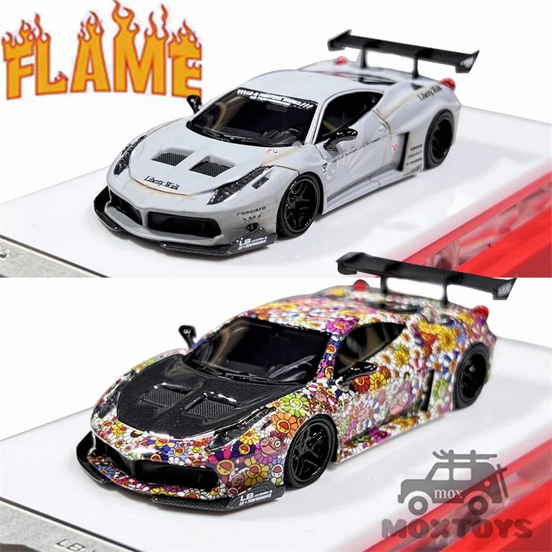 

Flame 1:64 LB-Silhouette Works 458 GT Kiki / Combat Grey Resin Model Car