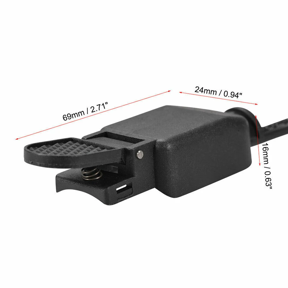 2 pçs interruptor da tocha de soldagem kit gatilho botão para tocha soldagem tig cortador plasma tocha 7.28 "comprimento interruptor da tocha botão gatilho