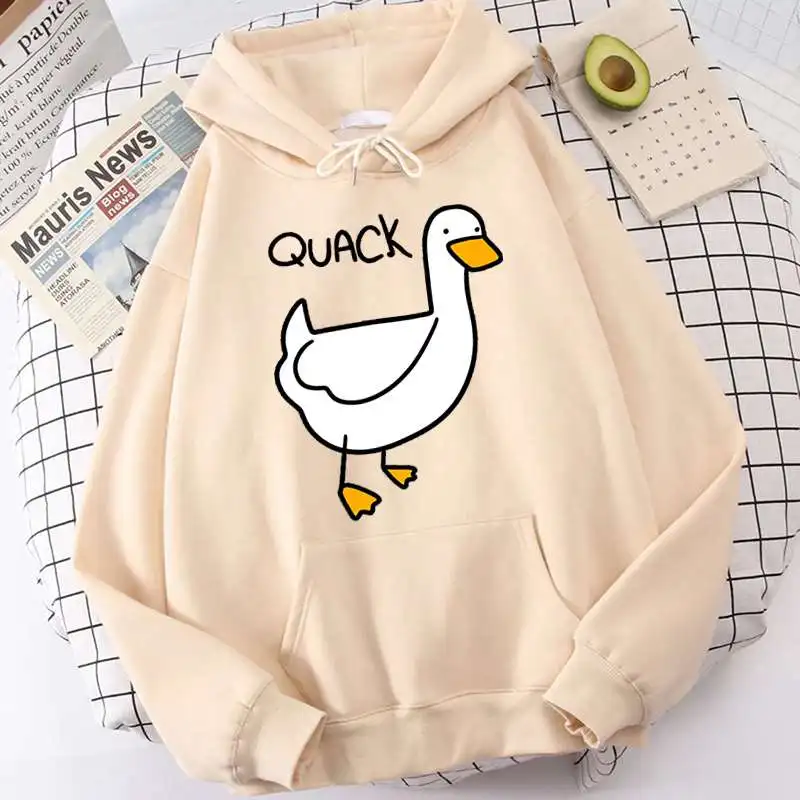 Cute Cartoon Duck Pattern Printed Hoodie Men/Women Casual Fashion Hoodies Women y2k Pullover Sweatshirt Oversized Unisex Clothes