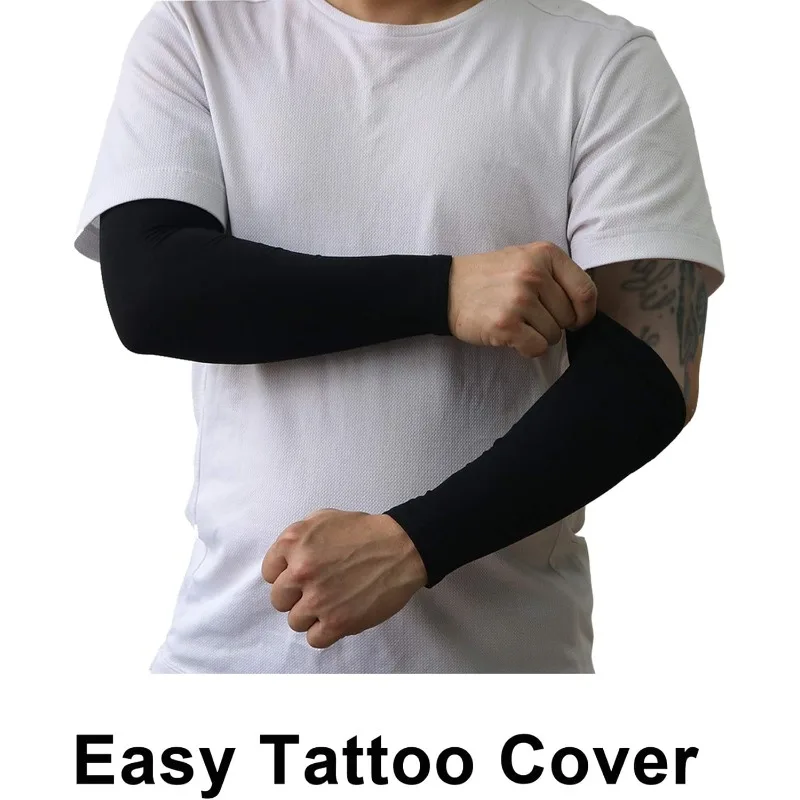 2 pary rękawów chroniących przed promieniowaniem UV UPF 50 - chłodzące rękawki przeciwsłoneczne dla mężczyzn i kobiet, ochrona przed słońcem na zewnątrz