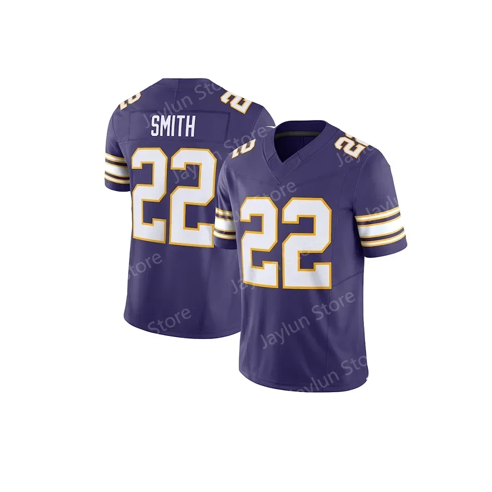 2024 Limited American Edition New Summer Minnesota Rugby Jerseys Vikings #22 SMITH Training Jerseys Adults & Kids New Arrivals