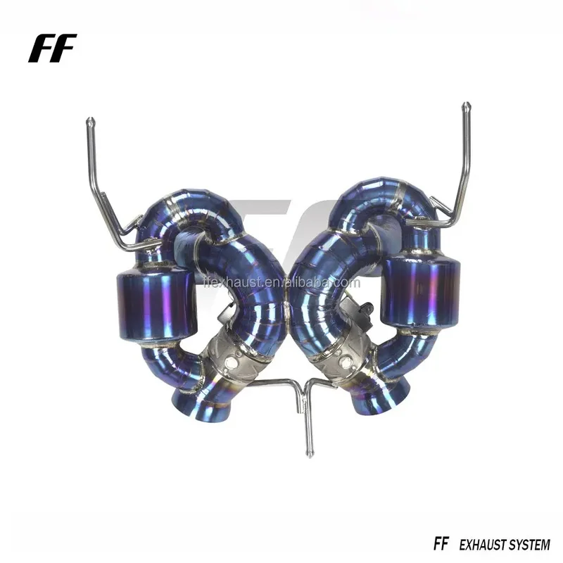 High-quality Custom Titanium Alloy Valve Mid Pipe Catback Exhaust System Muffler Custom Perfect Fit for McLaren 600LT 3.8T