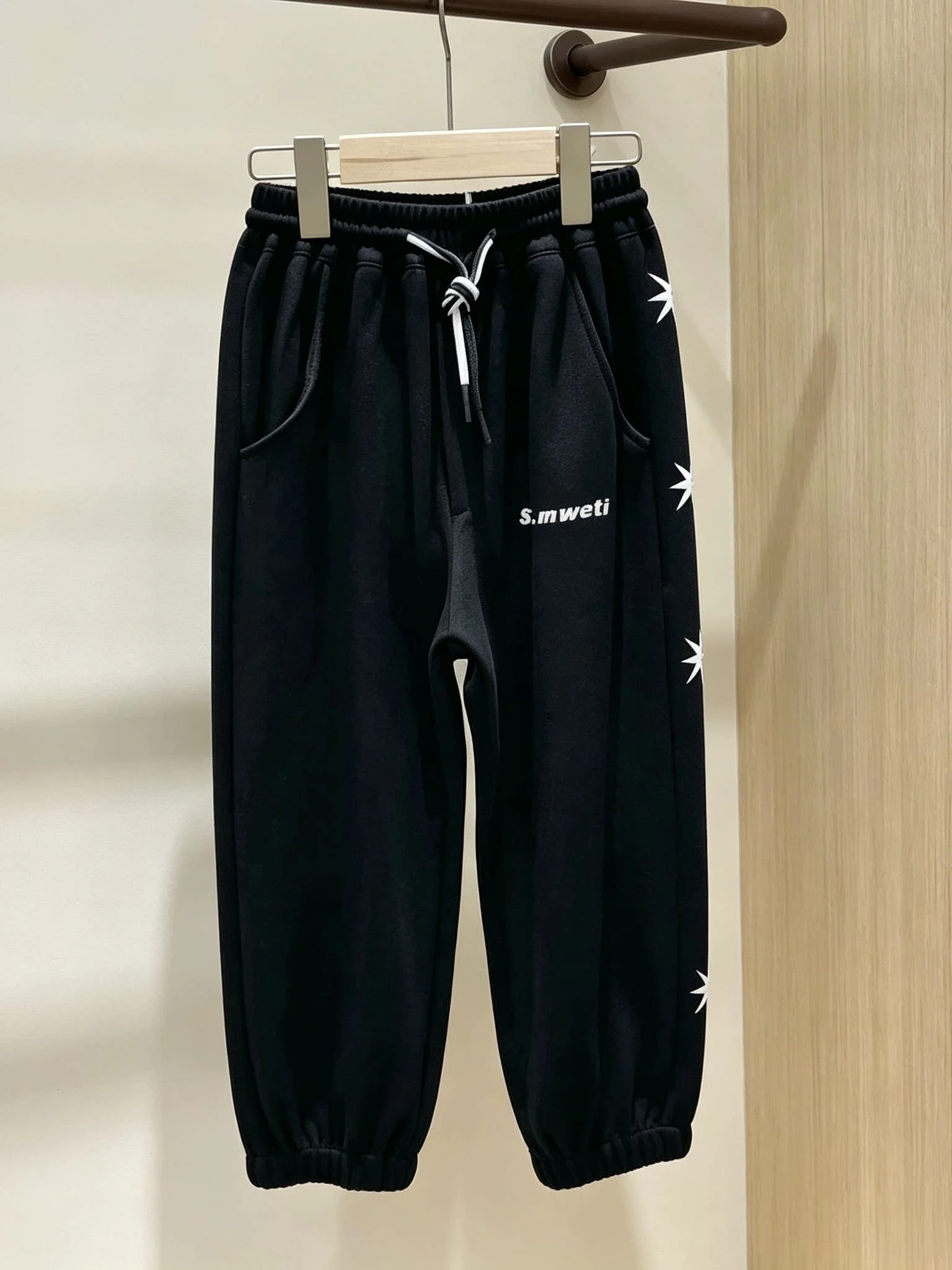 pantalons-de-sport-decontractes-pour-filles-nouveau-style-d'automne-coupe-ample-longs-pour-enfants-moyens-et-grands-taille-elastique-vetements-en-coton-naturel