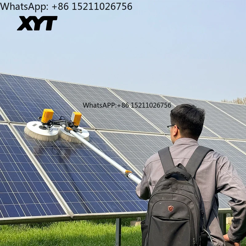 

XYT Solar Panel Cleaning Rotating Brush With Solar Panel Cleaning Pole X4