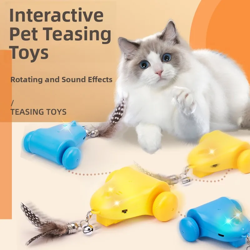 

Умная интерактивная игрушка-машинка для собак: саморазвлекающая игрушка-дразнилка для питомцев