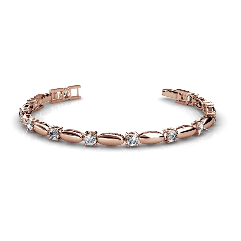 Daisini из стерлингового серебра 925 пробы, модные браслеты с кристаллами Сваровски для женщин, модный теннисный браслет для девочек, ювелирные изделия для свадебной вечеринки