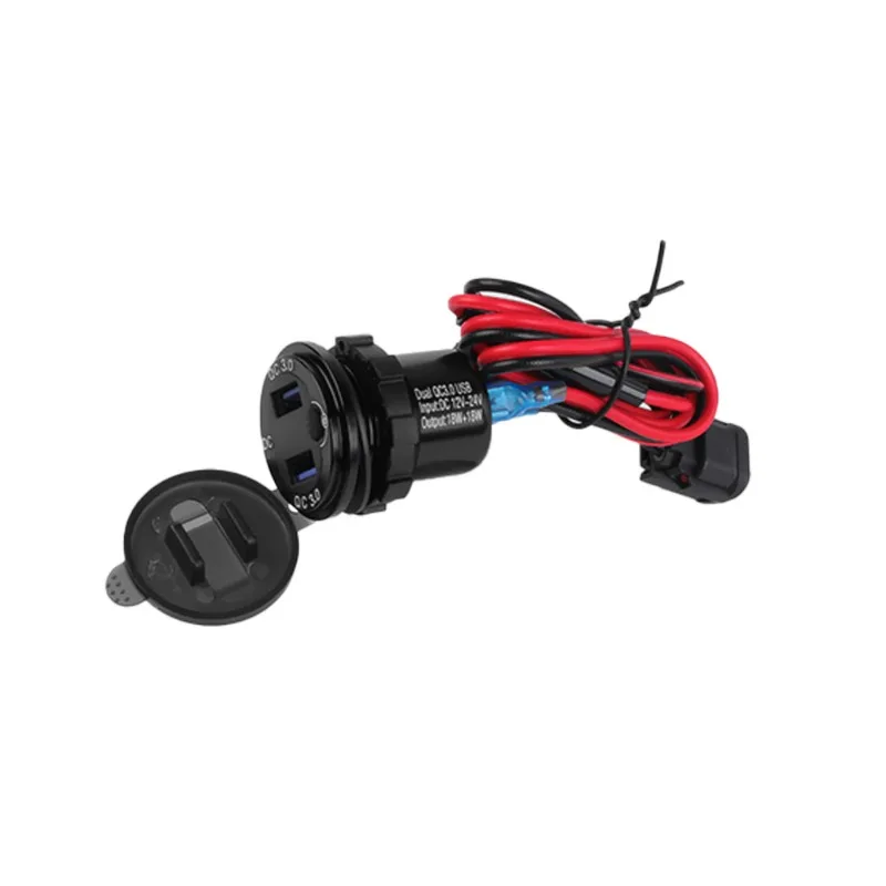 For XL75 24USB Motorcycle USB Adapter USB Charging Port Voltage Display