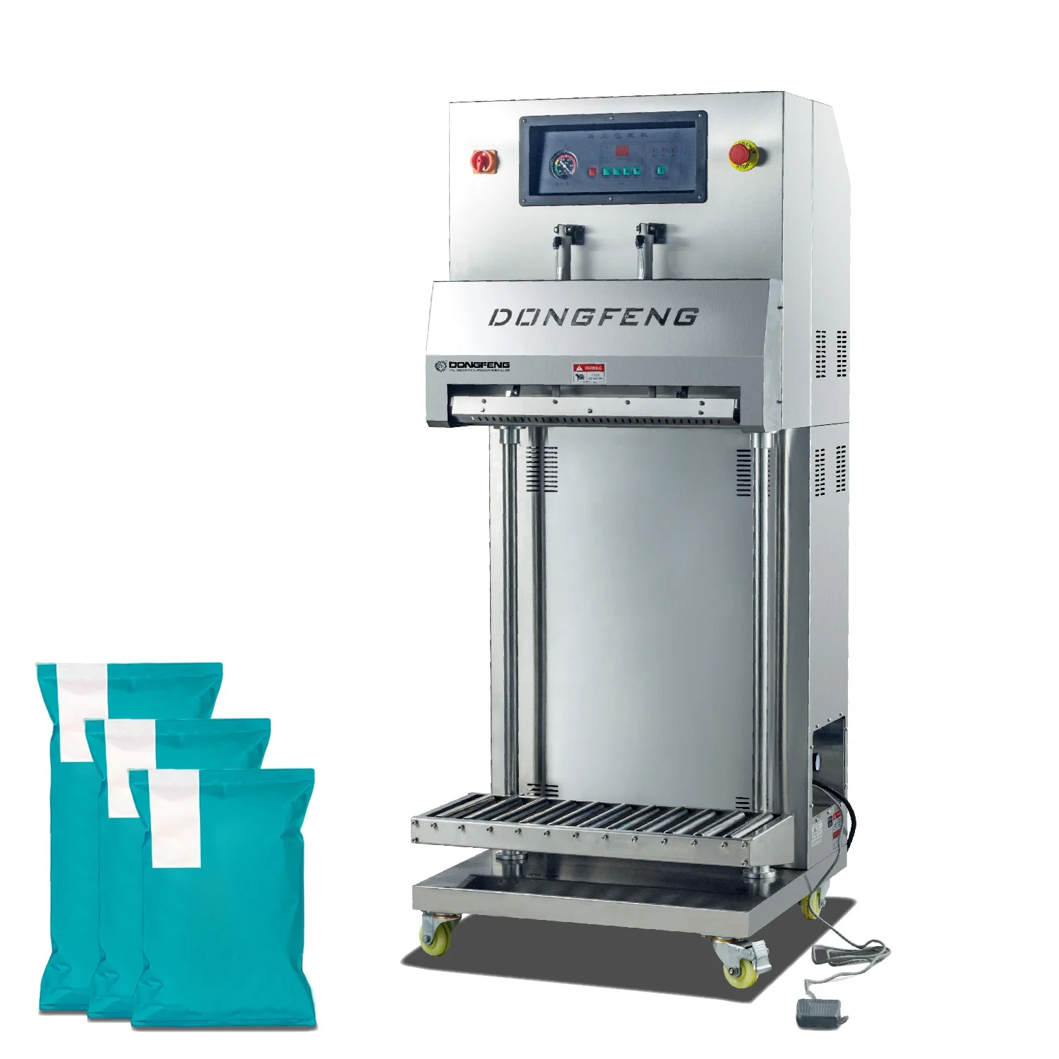 

Stainless Steel Aluminium Foil Bag Vacuum Sealing Nitrogen Gas Vacuum Packing Machine Nozzle Type 10kg Vacuum Sealer Machine