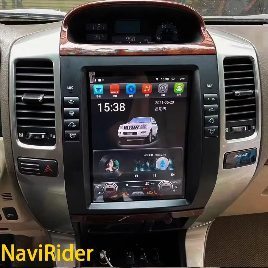 

Для Toyota Land Cruiser Prado 120 Lexus GX470 автомобильный радиоприемник мультимедийный плеер Carplay GPS сенсорный экран навигация 10,4 дюйма Android
