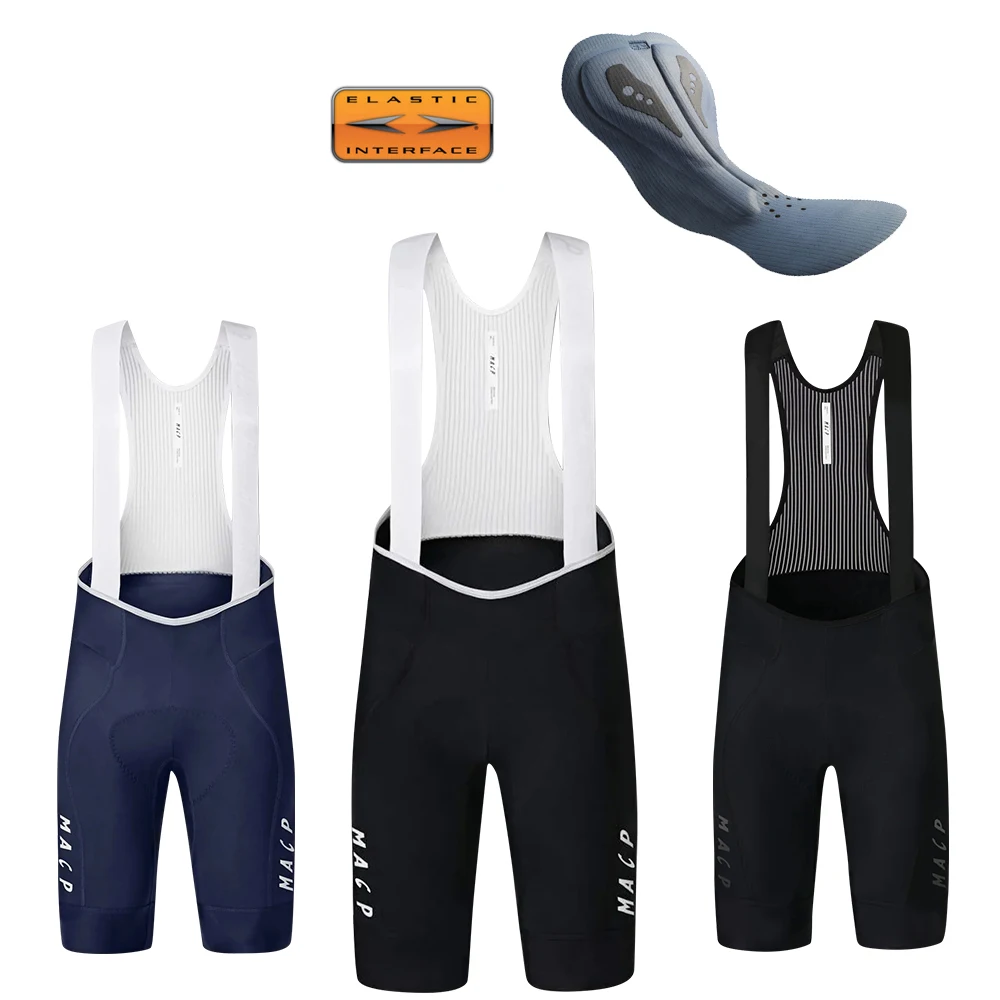 

Men MACP Cycling Bib Shorts Pro Team 7 Hours Elastic Interface Cycling Pad Tights MTB Road Bike Cycling Shorts Bicycle Pants