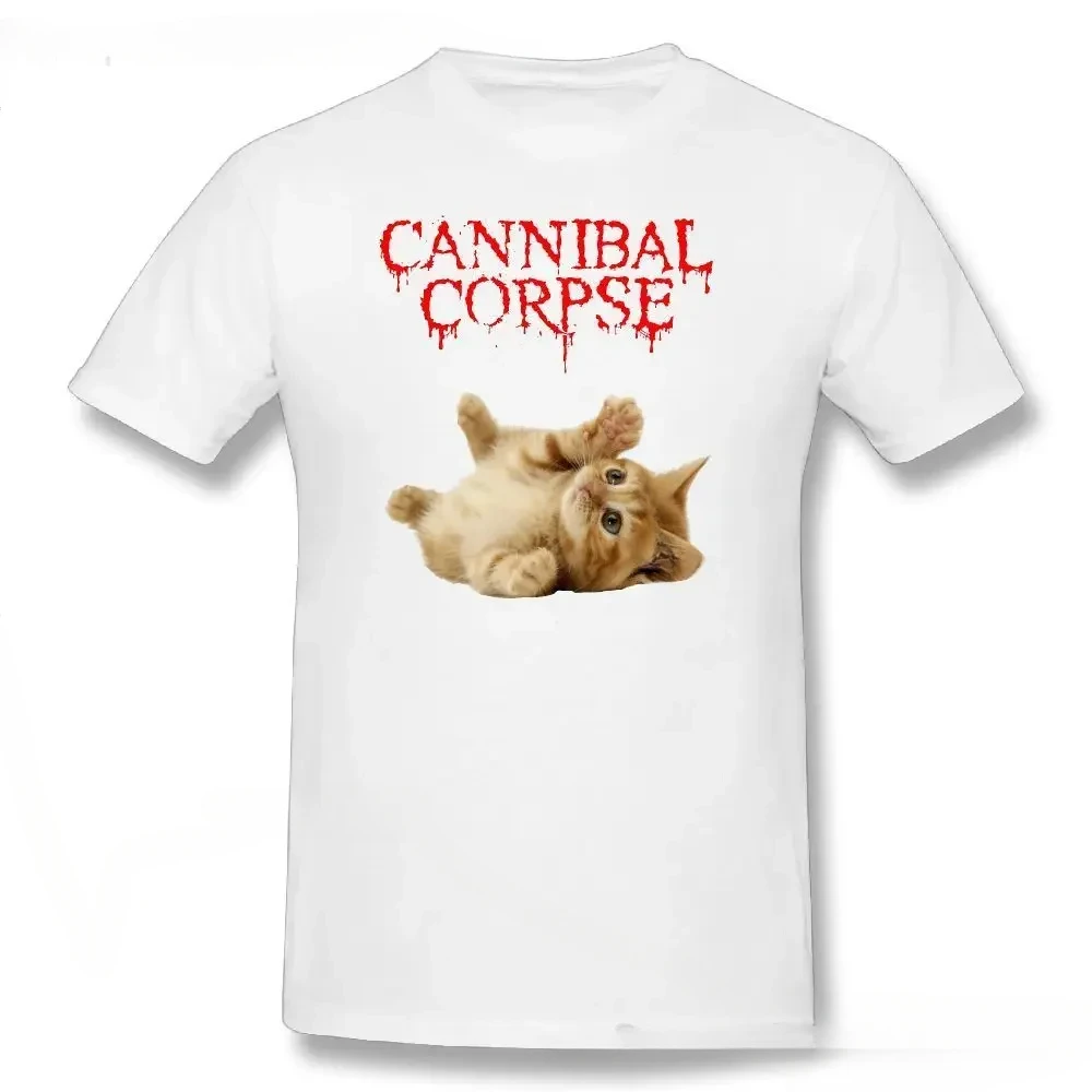 New fashion Cannibal Corpse Cat  Print Cotton Men‘s T-Shirt  And men Tee Clothing Casual O-Neck Short Sleeve Streetwear T-Shirt