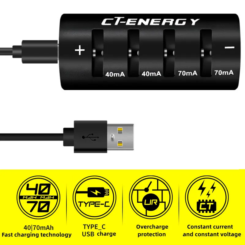 LIR2032H LIR2032 LIR2025 LIR1632 Pantalla LED 3.7V 3.6V Cargador de batería de litio de 4 ranuras para cargador rápido USB