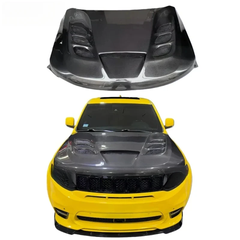 

Premium Carbon Fiber Hood with Cutout Vents 2013-2023 Vehicle Models