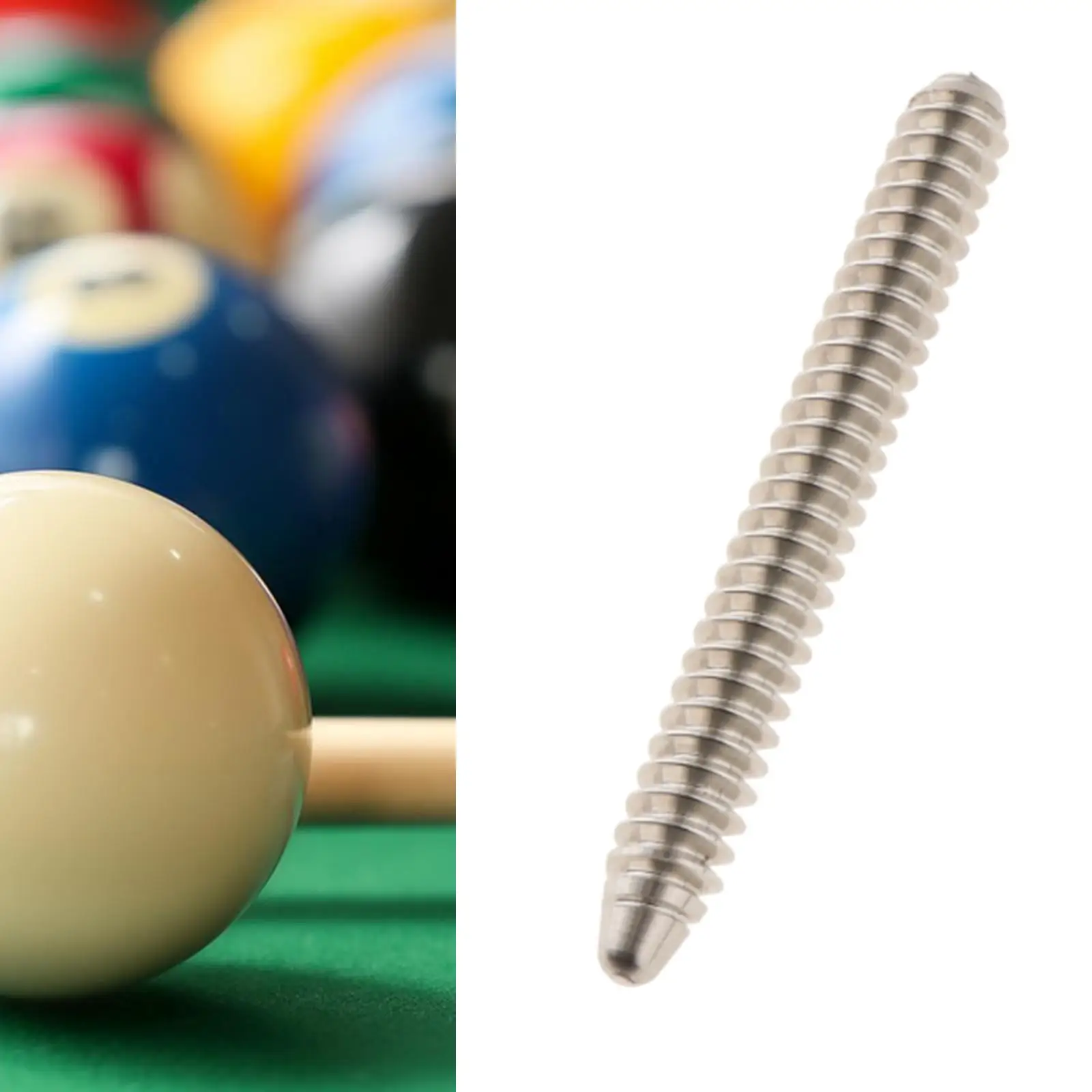 Pool Cue A Joint Pin Stud Pool Cue Joint Screws Stainless Steel Insert Premium Easy Install Lightweight Repair Supplies