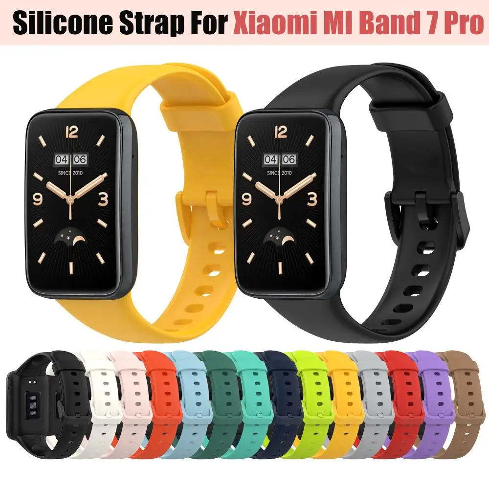 Silicone Replacement Wristband Smart Watch Bracelet Strap For Xiaomi Mi Band 7 Pro Straps Accessories