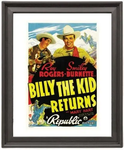 

Framed Poster Billy the Kid Returns Picture Frame 16x12 inches Photo Paper Print