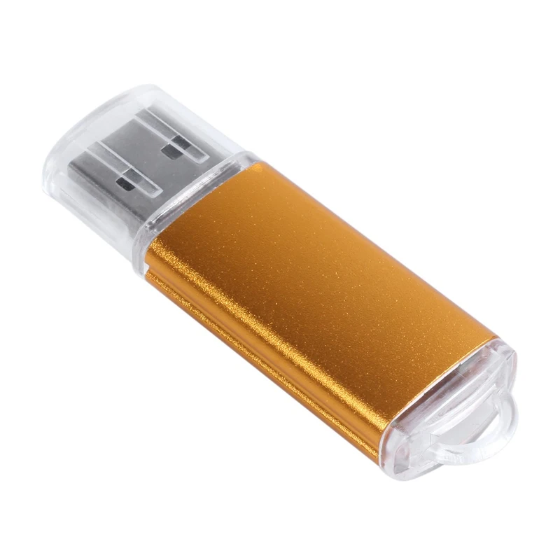 Pen Drive Flash Memory Stick USB, Disco U, Cor Dourada, 64MB, Compatível com PS3, PS4, PC, TV