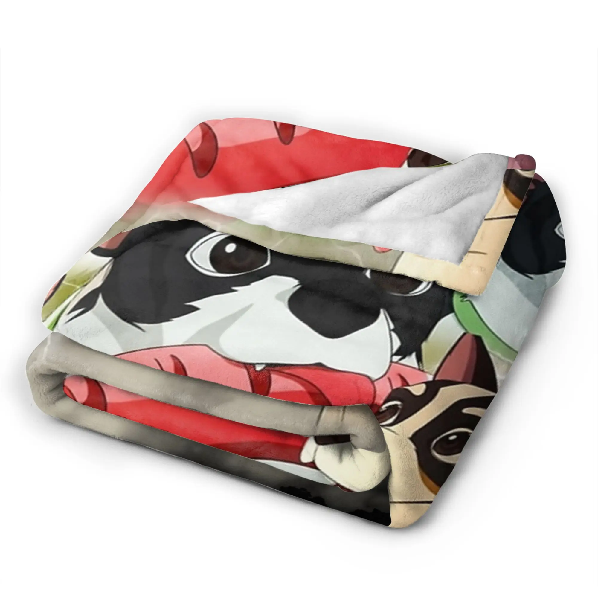 إرسال لعبة بطانية دافئة لينة مضحك أفخم الفراش يلقي للأطفال غرفة المعيشة الفانيلا المفرش غطاء السرير