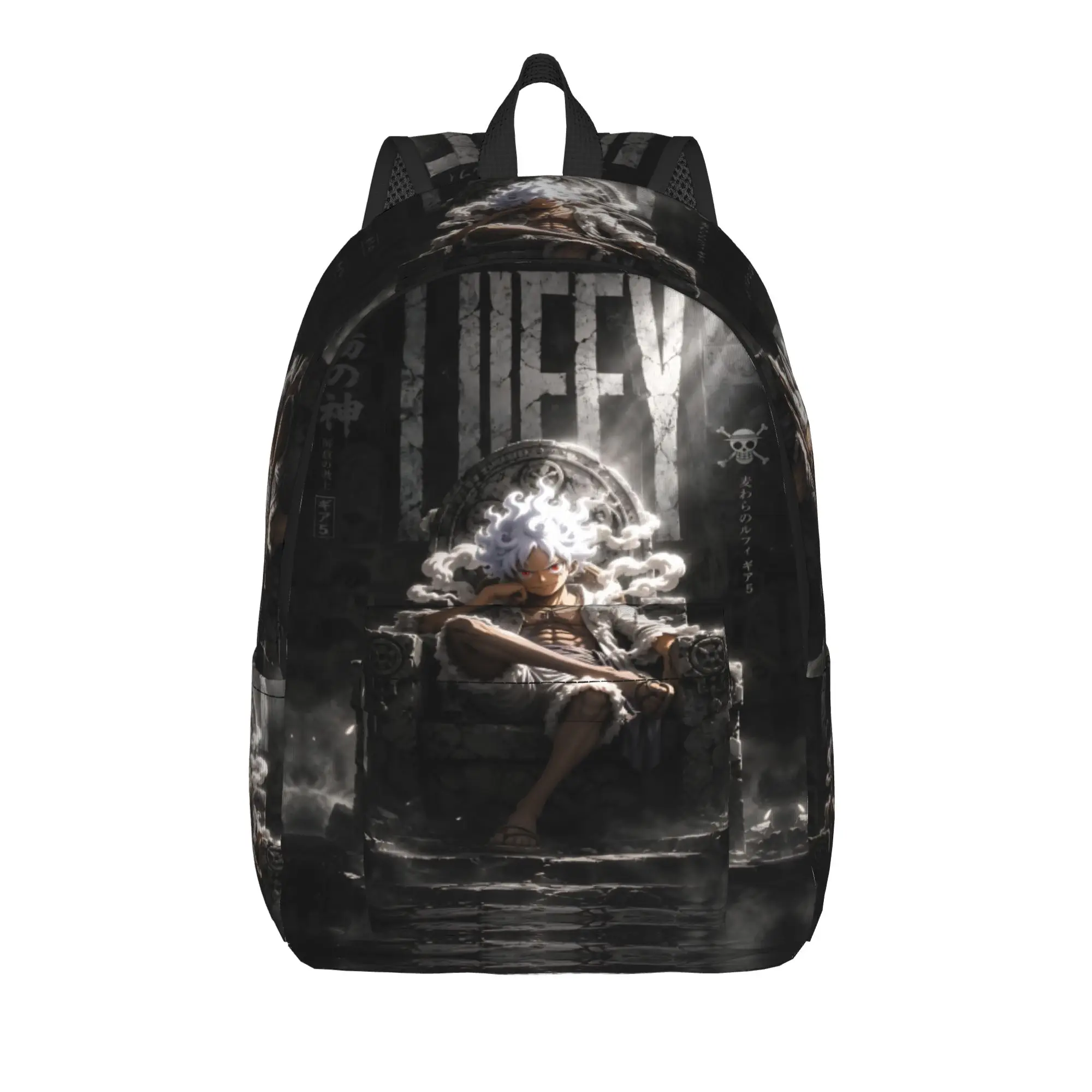 Fashion One Piece Monkey D Luffy Backpack  Mochilas New School Zipper Closure Rucksack