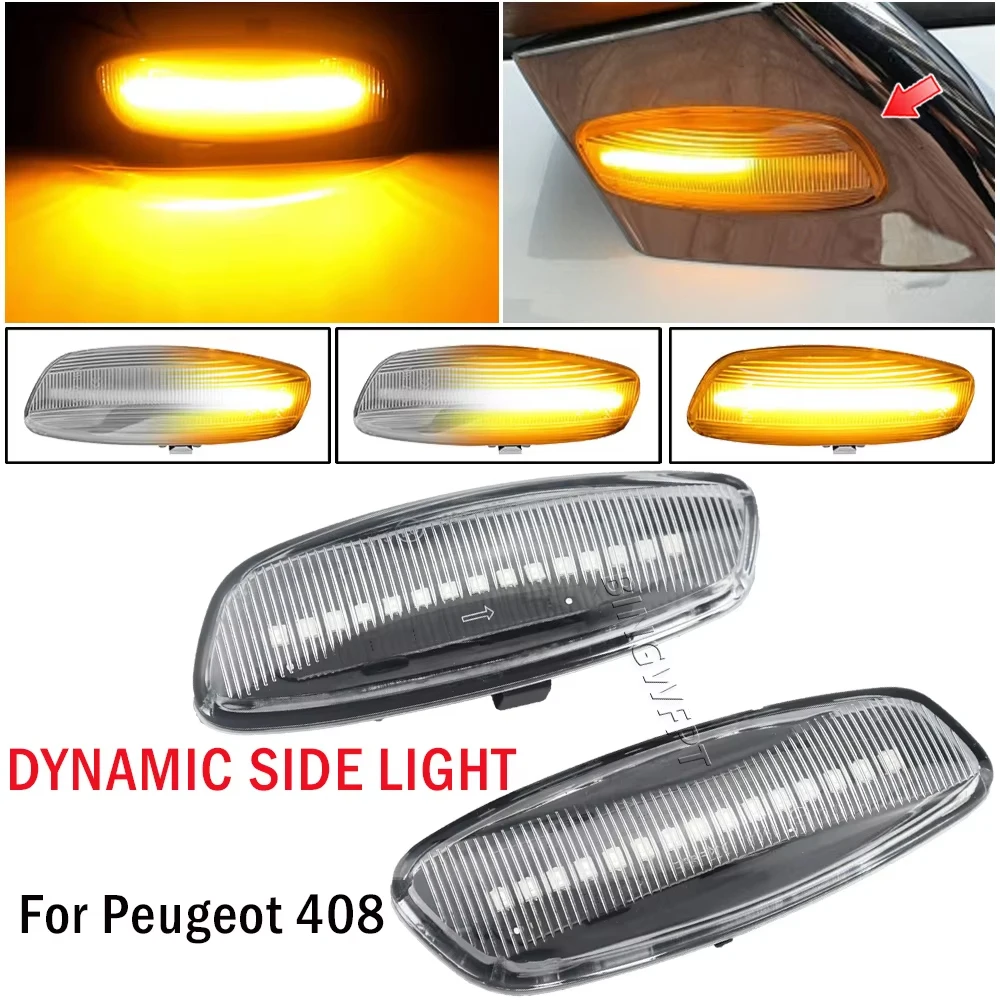 Good Quality Dynamic LED Side Marker Lights Turn Signal Light For Citroen C4 Picasso C3 C5 DS4 For Peugeot 308 207 3008 5008