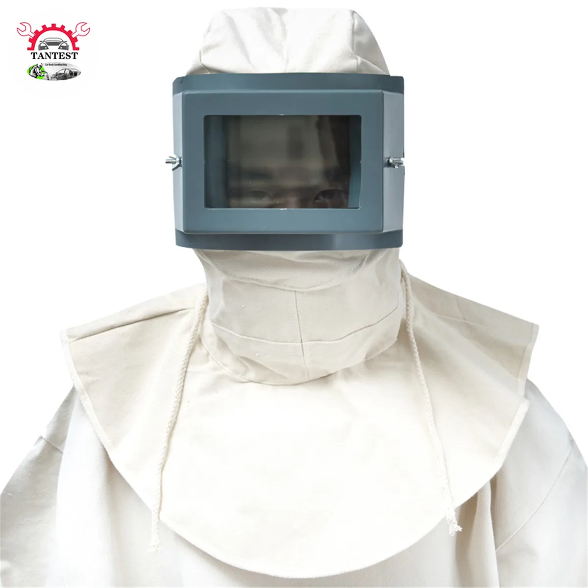 Sandblasting Protective Clothing Plus Thick Canvas  Machine Helmet